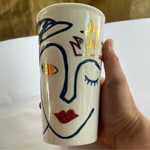 RARE Starbucks Mermaid Swarovski Ceramic Travel Mug